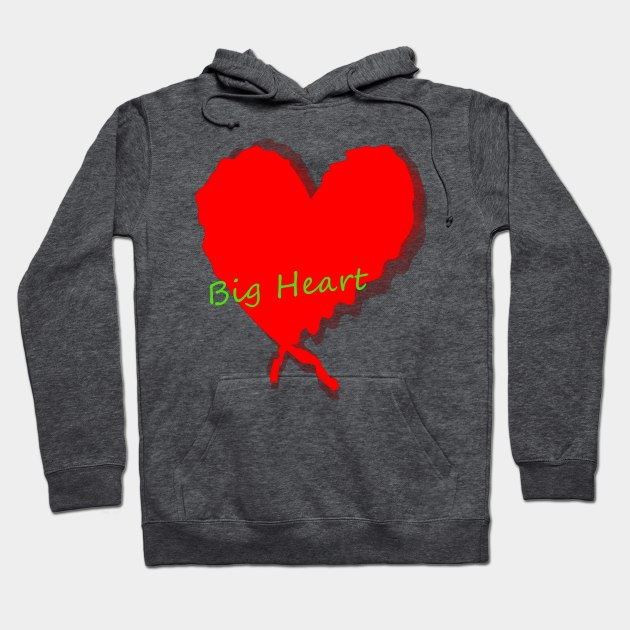 Big Heart Hoodie by andersonartstudio